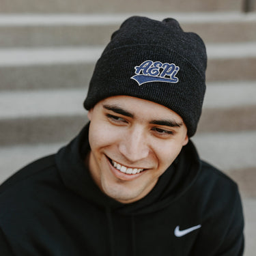 AEPi Signature Charcoal Beanie