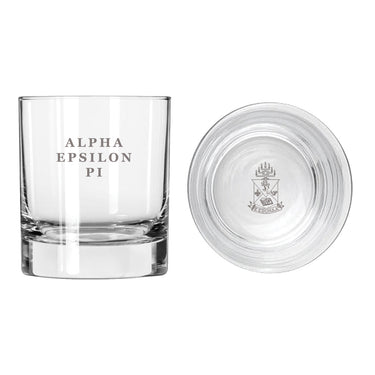 AEPi Fraternity Legacy Rocks Glass