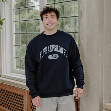 AEPi Navy Greek Champion Collegiate Crewneck