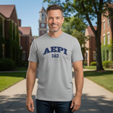 AEPi Heather Gray Dad Tee