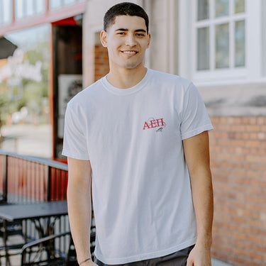 AEPi fraternity merch, Reel Good Time Comfort Colors Short Sleeve Tee.