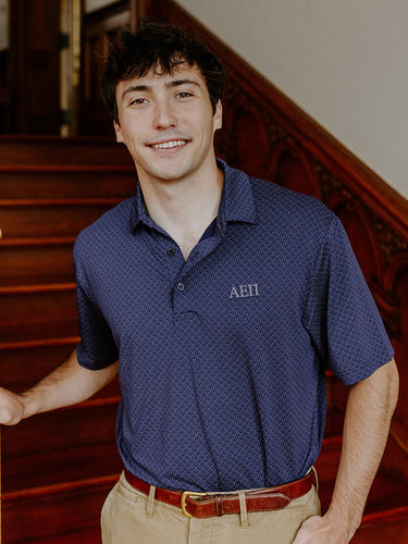 AEPi Callaway Chevron Patterned Polo Alpha Epsilon Pi