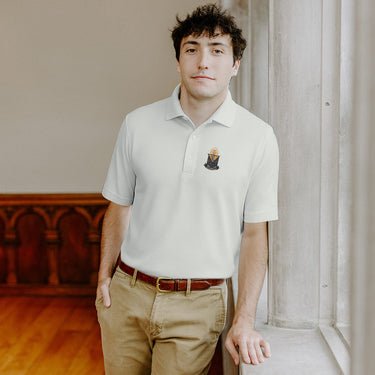 Alpha Epsilon Pi  White Callaway Crest Polo