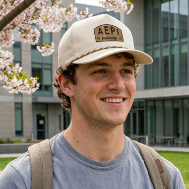 AEPi Legacy Caddy Hat with Leather Patch