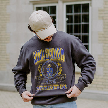 AEPi Greek Fraternity Heavyweight Graphic Crewneck
