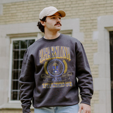 Alpha Epsilon Pi Fraternity Heavyweight Graphic Crewneck