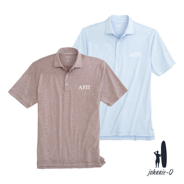 New! AEPi  Johnnie-O Striped Polo