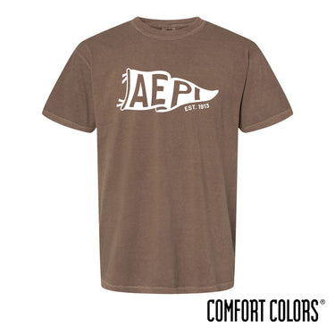 AEPi Brown Pennant Short Sleeve Tee