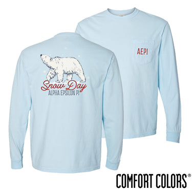 AEPi Snow Day Long Sleeve Pocket Tee