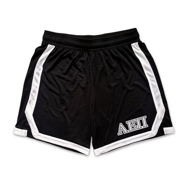 AEPi Frat Black 7" Mesh Shorts.