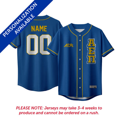 AEPi Block Baseball Jersey.