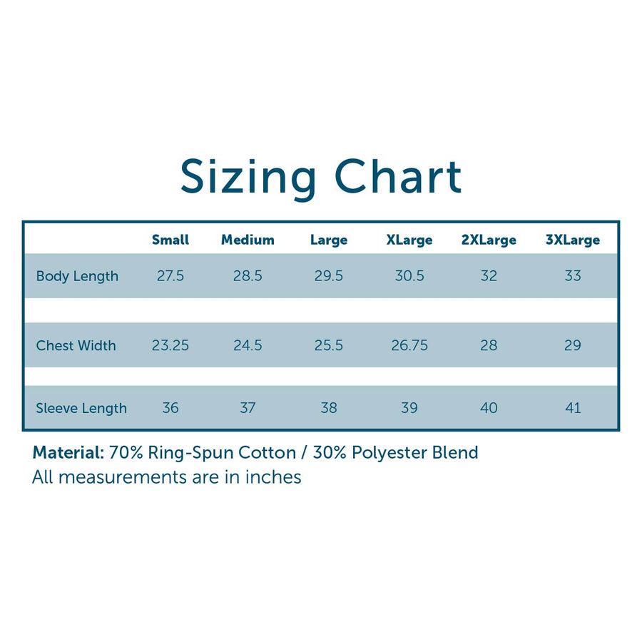 Comfort Colors Size Chart