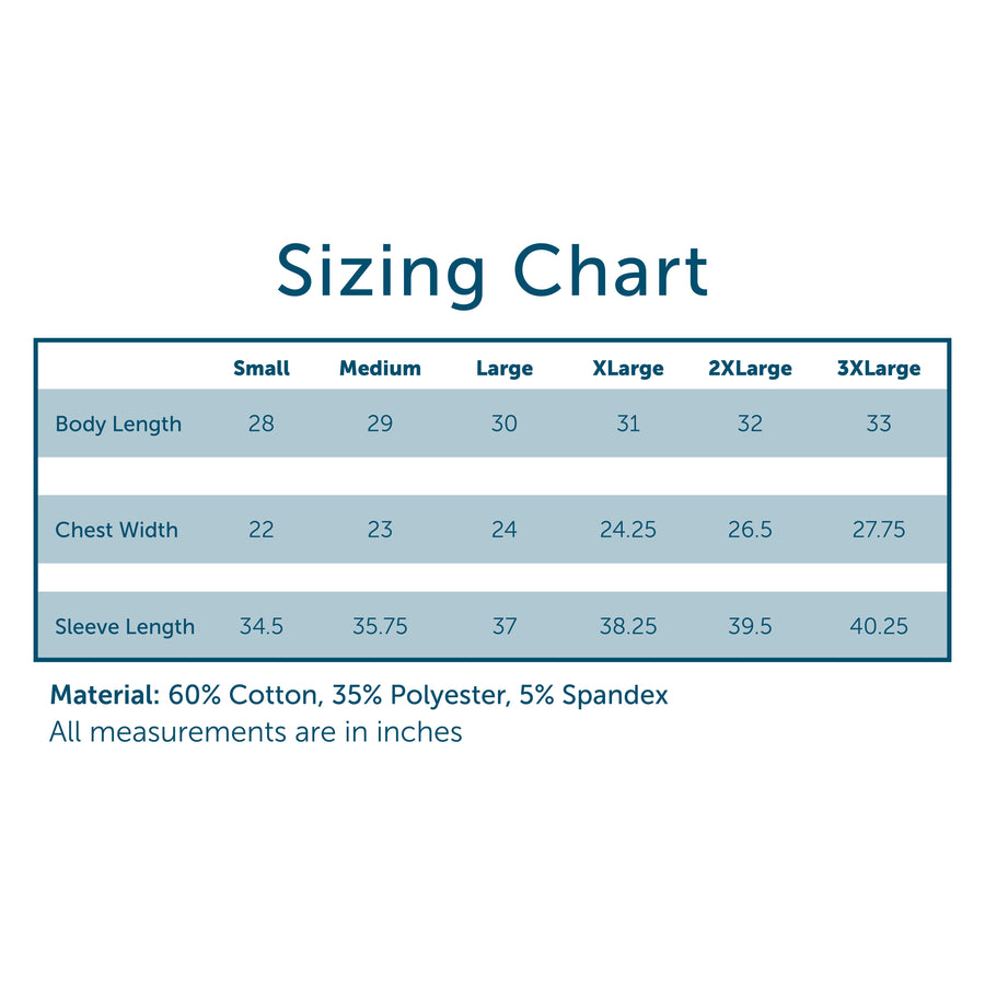 Comfort Colors Size Chart