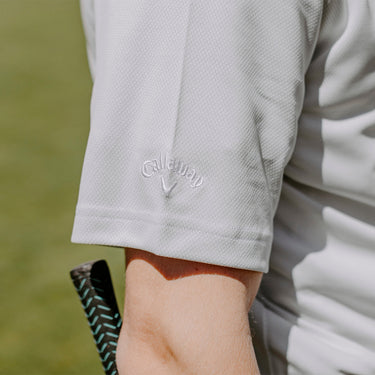 AEPi Black Greek White Callaway Crest Polo