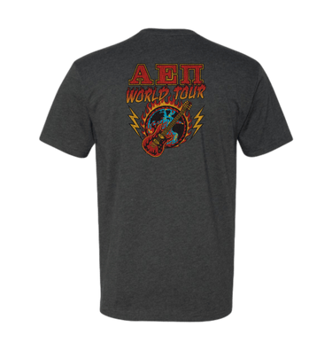 Charcoal Printed T-shirt Back