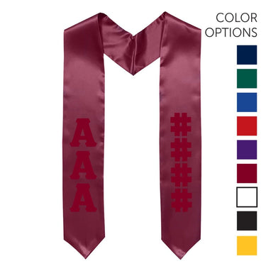 AEPi Pick Your Own Colors Graduation Stole | Alpha Epsilon Pi | Apparel > Stoles