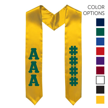 AEPi Pick Your Own Colors Graduation Stole | Alpha Epsilon Pi | Apparel > Stoles