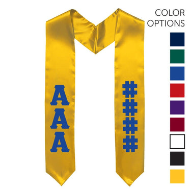 AEPi Pick Your Own Colors Graduation Stole | Alpha Epsilon Pi | Apparel > Stoles
