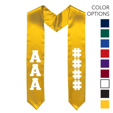 AEPi Pick Your Own Colors Graduation Stole | Alpha Epsilon Pi | Apparel > Stoles