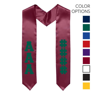 AEPi Pick Your Own Colors Graduation Stole | Alpha Epsilon Pi | Apparel > Stoles