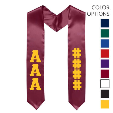 AEPi Pick Your Own Colors Graduation Stole | Alpha Epsilon Pi | Apparel > Stoles