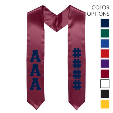 AEPi Pick Your Own Colors Graduation Stole | Alpha Epsilon Pi | Apparel > Stoles