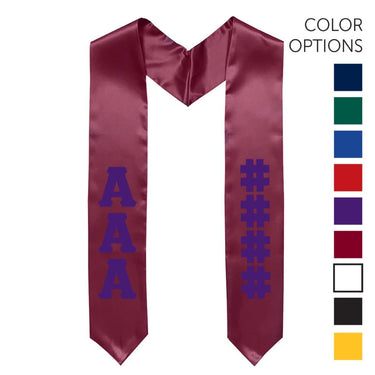 AEPi Pick Your Own Colors Graduation Stole | Alpha Epsilon Pi | Apparel > Stoles