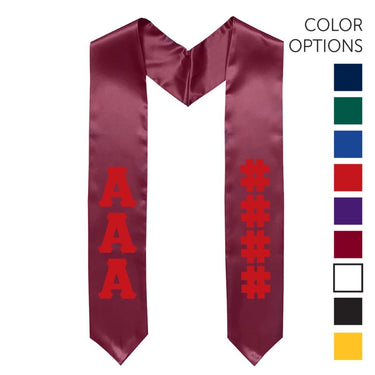 AEPi Pick Your Own Colors Graduation Stole | Alpha Epsilon Pi | Apparel > Stoles