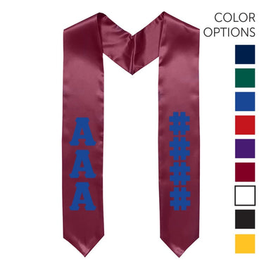 AEPi Pick Your Own Colors Graduation Stole | Alpha Epsilon Pi | Apparel > Stoles
