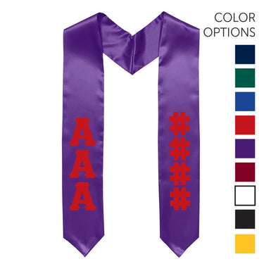 AEPi Pick Your Own Colors Graduation Stole | Alpha Epsilon Pi | Apparel > Stoles