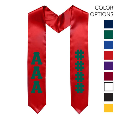AEPi Pick Your Own Colors Graduation Stole | Alpha Epsilon Pi | Apparel > Stoles