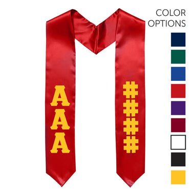 AEPi Pick Your Own Colors Graduation Stole | Alpha Epsilon Pi | Apparel > Stoles