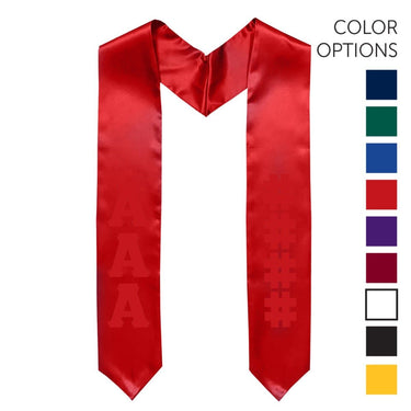 AEPi Pick Your Own Colors Graduation Stole | Alpha Epsilon Pi | Apparel > Stoles