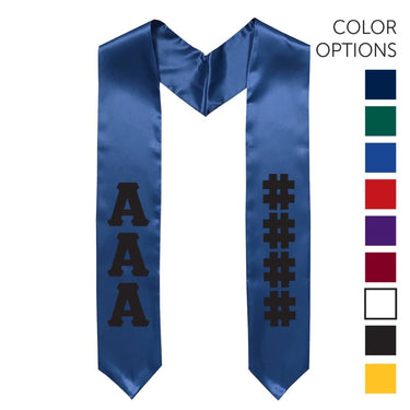 AEPi Pick Your Own Colors Graduation Stole | Alpha Epsilon Pi | Apparel > Stoles
