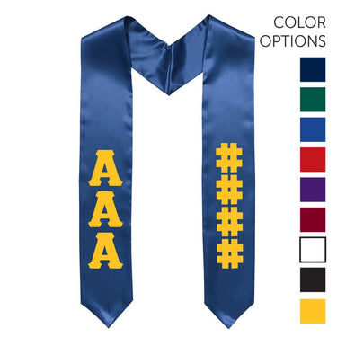 AEPi Pick Your Own Colors Graduation Stole | Alpha Epsilon Pi | Apparel > Stoles