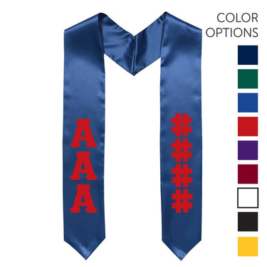 AEPi Pick Your Own Colors Graduation Stole | Alpha Epsilon Pi | Apparel > Stoles