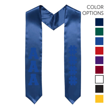 AEPi Pick Your Own Colors Graduation Stole | Alpha Epsilon Pi | Apparel > Stoles