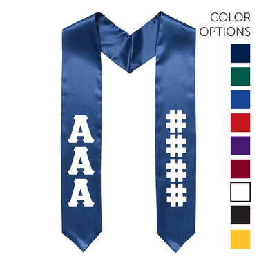 AEPi Pick Your Own Colors Graduation Stole | Alpha Epsilon Pi | Apparel > Stoles