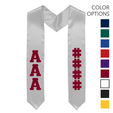 AEPi Pick Your Own Colors Graduation Stole | Alpha Epsilon Pi | Apparel > Stoles