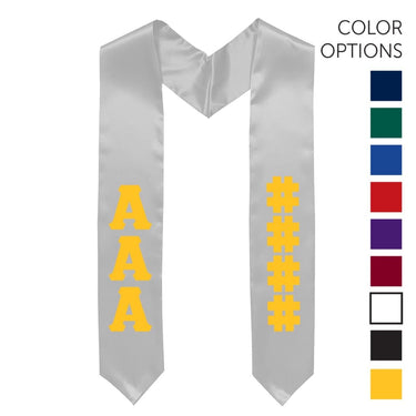 AEPi Pick Your Own Colors Graduation Stole | Alpha Epsilon Pi | Apparel > Stoles