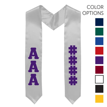 AEPi Pick Your Own Colors Graduation Stole | Alpha Epsilon Pi | Apparel > Stoles