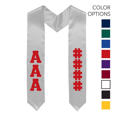 AEPi Pick Your Own Colors Graduation Stole | Alpha Epsilon Pi | Apparel > Stoles