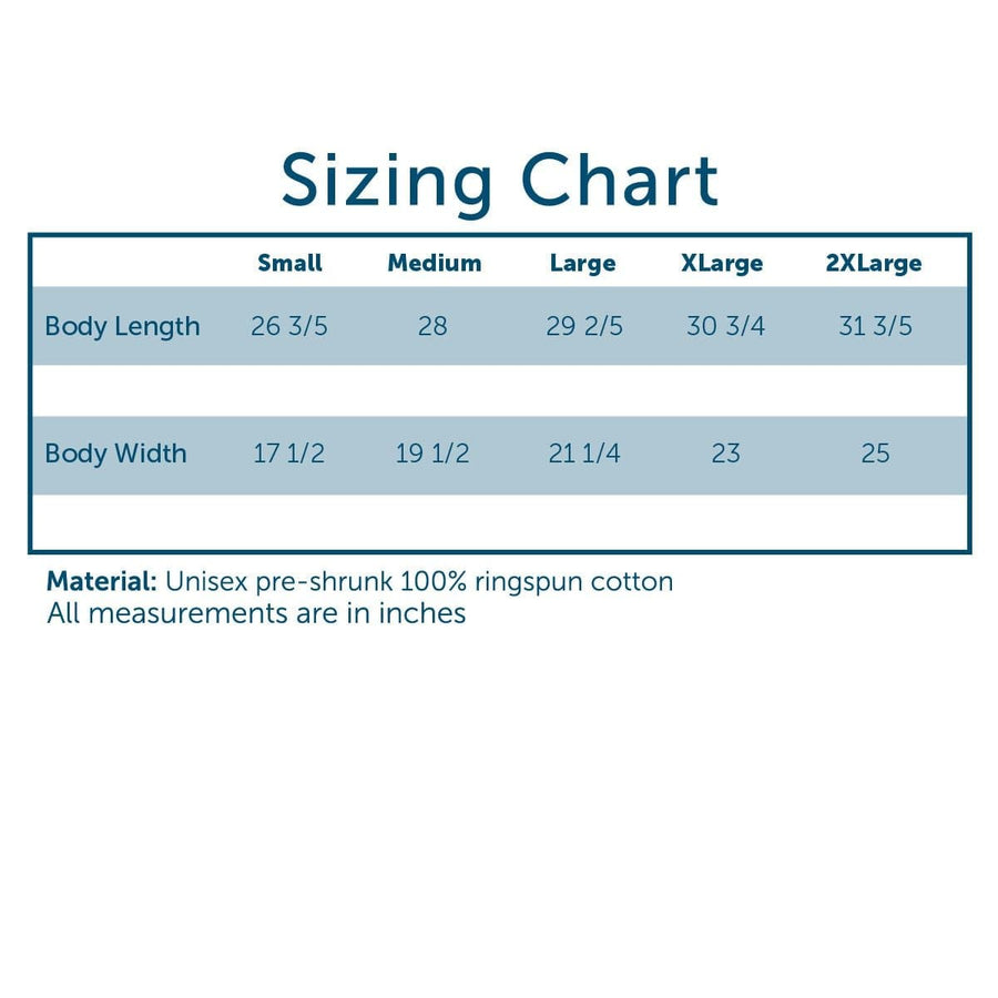 Comfort Colors Size Chart