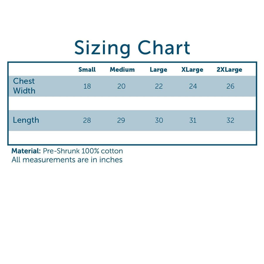 Comfort Colors Size Chart