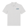 Bright White Silver Polo Shirt Front